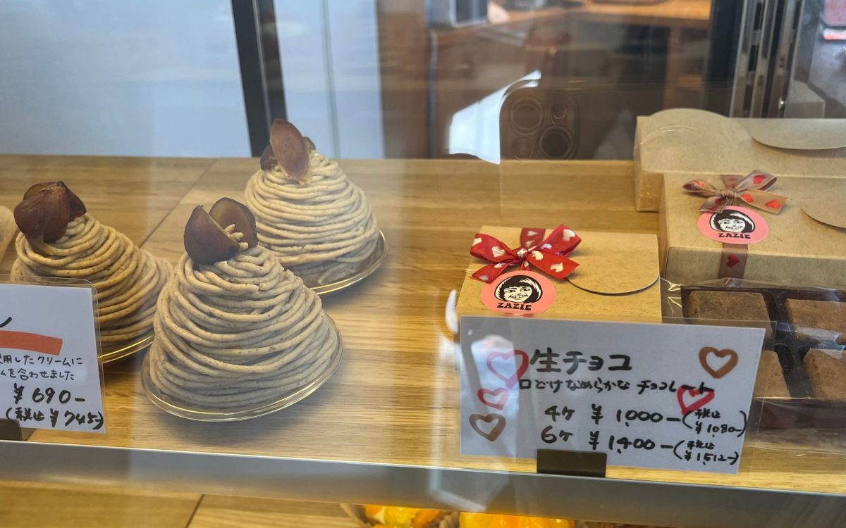 モンブランと生チョコ