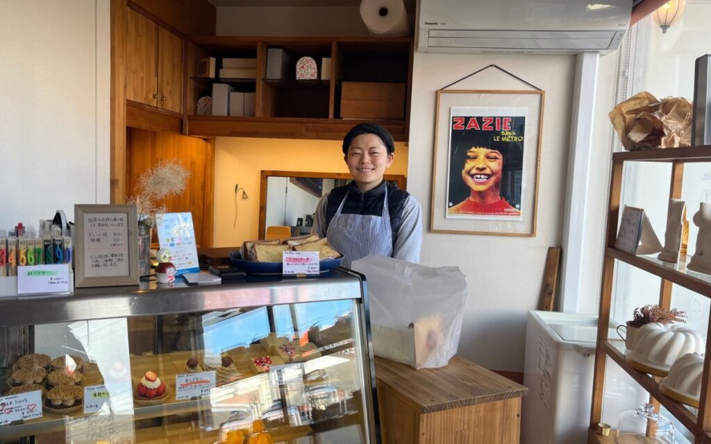 笑顔が素敵なオーナーパティシエさん